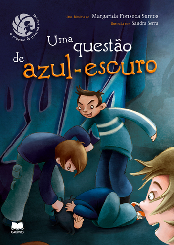 capa livro uma questão de azul escuro